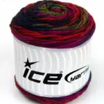 Groen|Paars|Rood|Bordeaux|Fuchsia Cakes Yarns 3x100gr