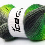 Grijs Tinten|Neon groen Herfst Winter Garens 4x100gr