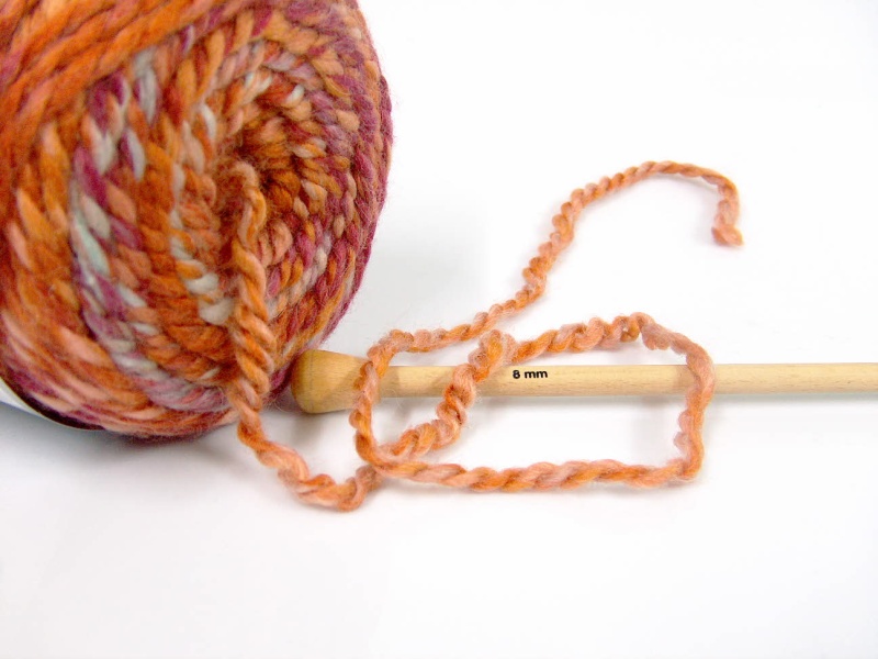 Oranje|Orchidee|Lichtblauw|Koper Cakes Yarns 2x200gr