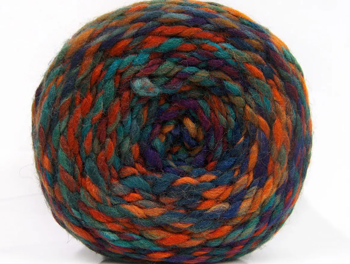 Paars|Groen Tinten|Koper Cakes Yarns 2x200gr