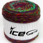 Paars|Rood|Turkoois|Groen Tinten Cakes Yarns 2x200gr