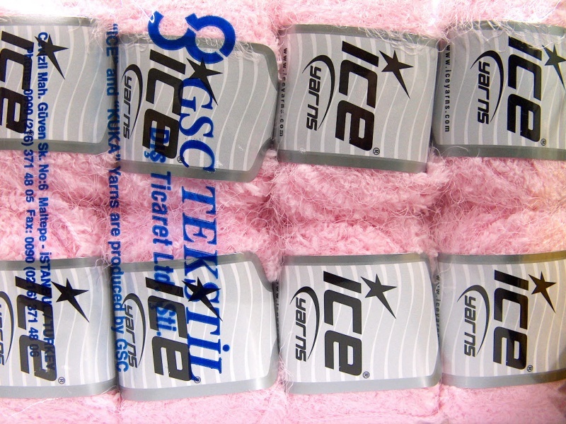 Baby Roze Eyelash Yarns 8x50gr