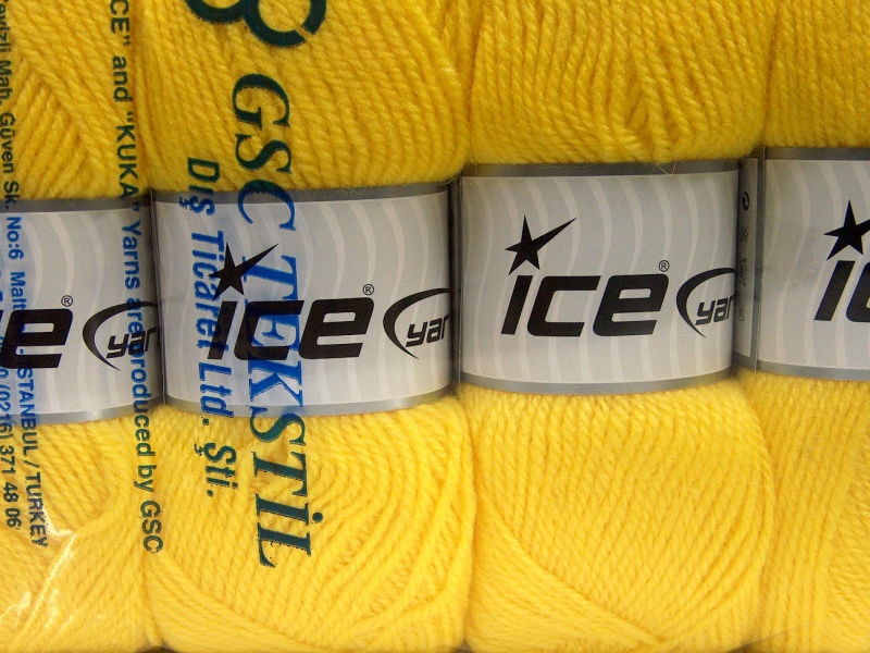 Geel Herfst Winter Garens 4x100gr