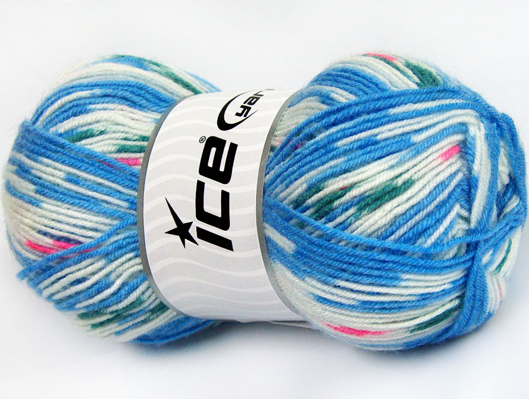 Blauw|Wit Closeout Yarns 4x100gr