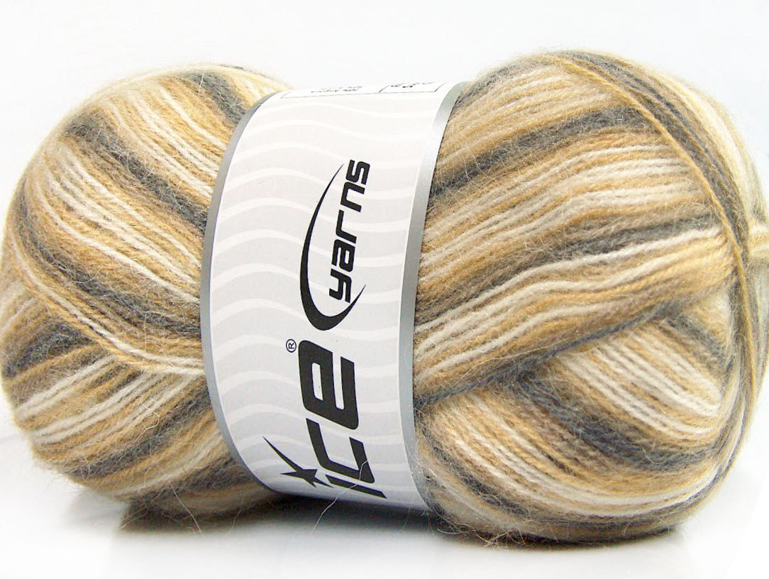Crème|Grijs|Beige Herfst Winter Garens 4x100gr