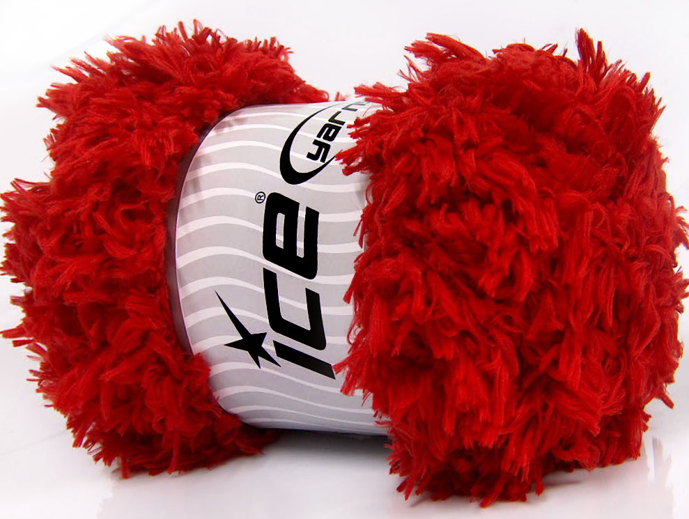 Rood Eyelash Yarns 2x200gr