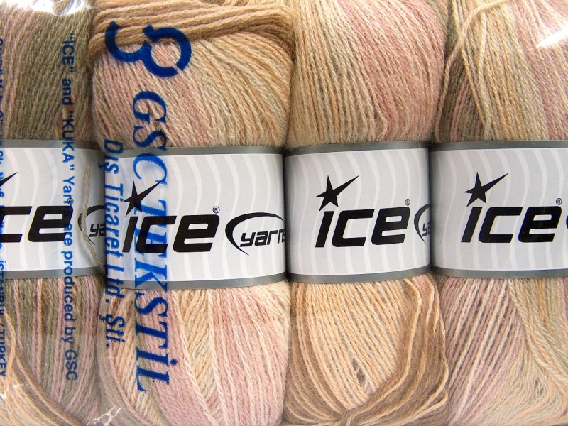 Roze|Bruin Tinten|Kameel Herfst Winter Garens 4x100gr