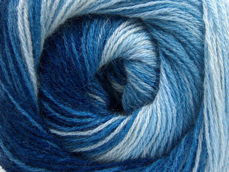 Blauw Tinten Herfst Winter Garens 4x100gr