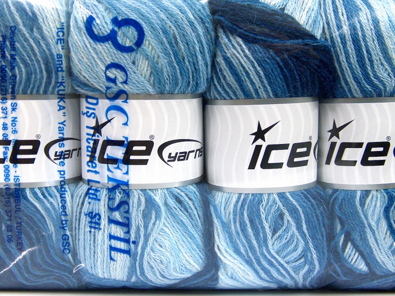 Blauw Tinten Herfst Winter Garens 4x100gr
