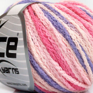 Lila|Roze tinten Zelfstrepende Garens 8x50gr