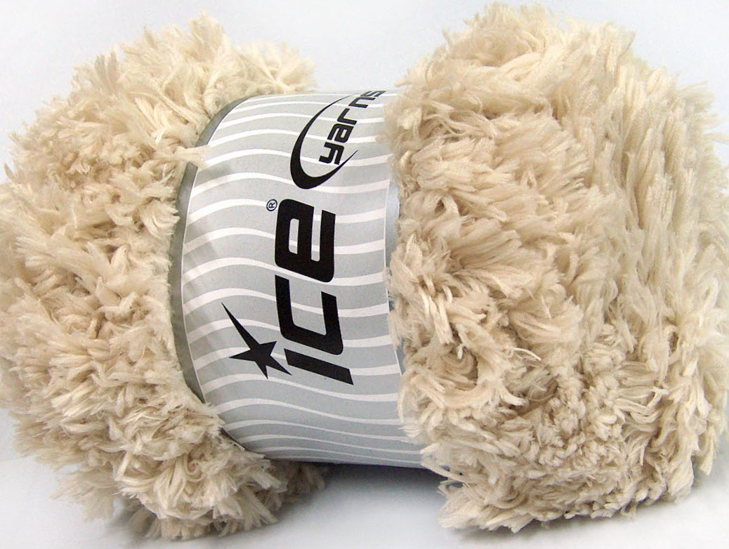 Beige Eyelash Yarns 2x200gr