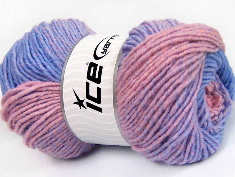 Lila|Geel|Roze-roze Herfst Winter Garens 4x100gr