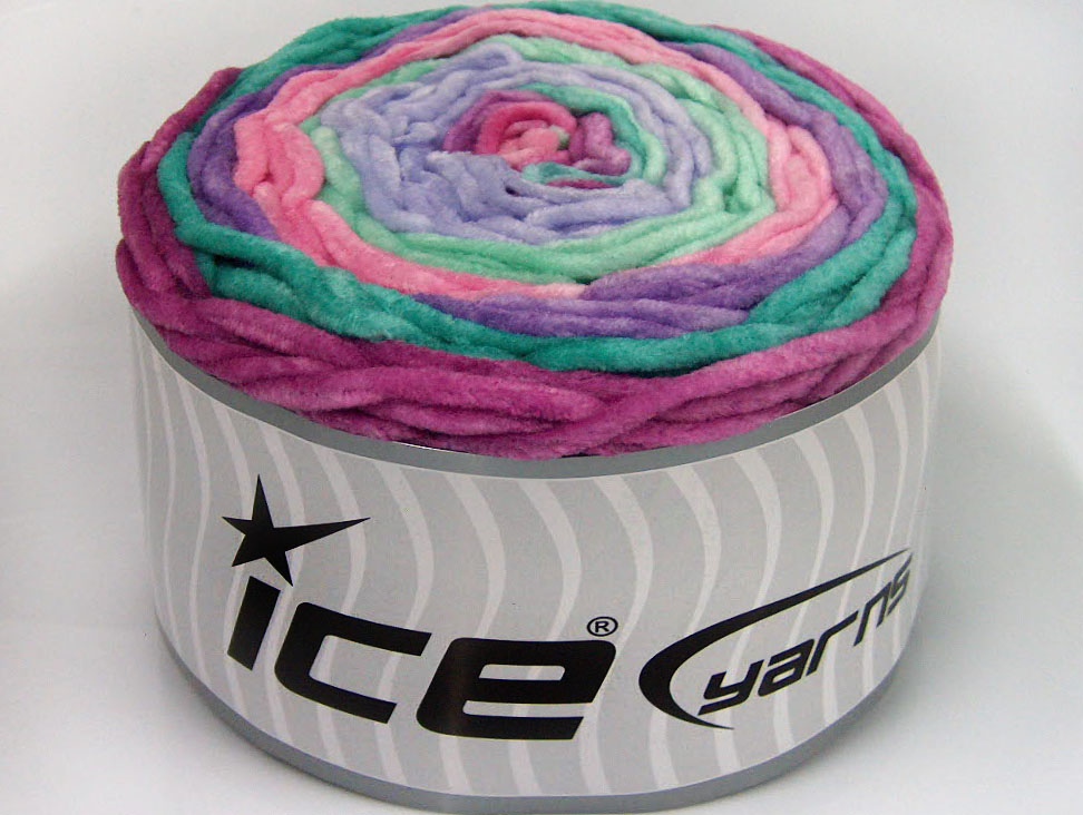 Groen|Roze|Lila|Orchidee Cakes Yarns 2x150gr