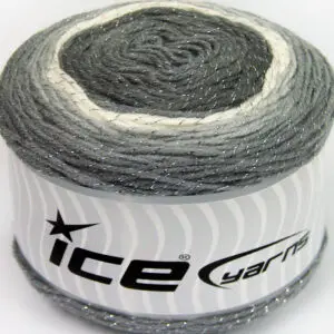 Wit|Grijs Tinten Cakes Yarns 2x150gr