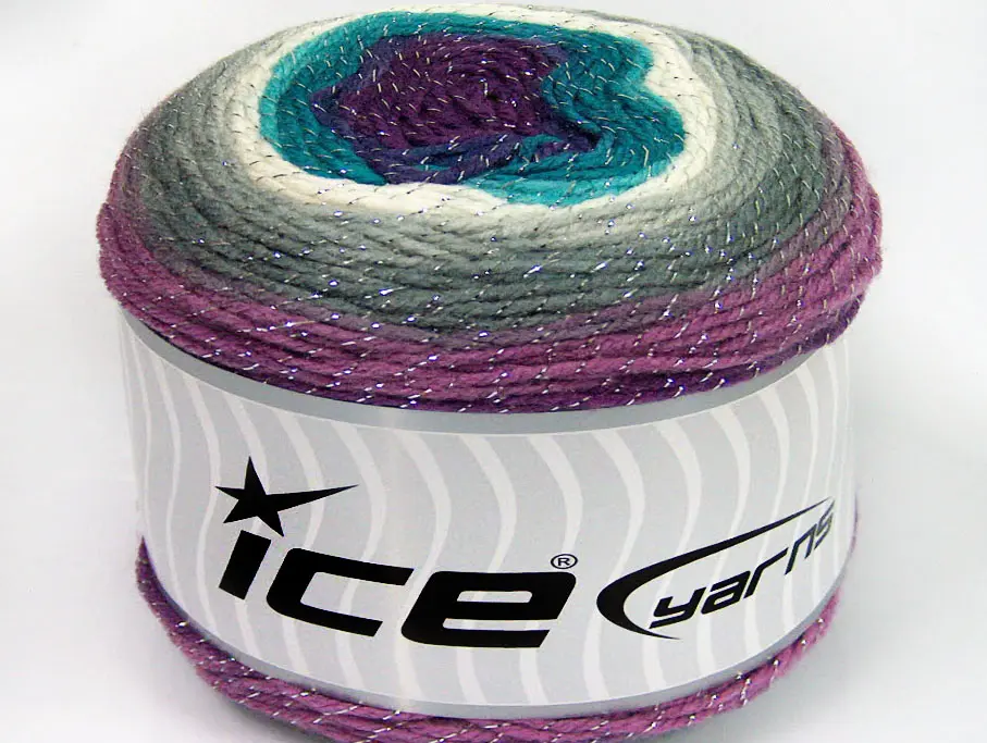Grijs Tinten|Turkoois tinten|Paarse tinten Cakes Yarns 2x150gr