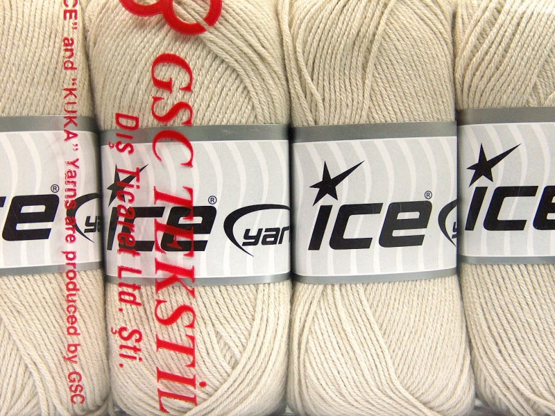 Licht Beige Baby Garens 4x100gr