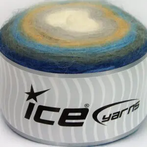 Wit|Grijs|Goud|Khaki|Blauw Tinten Cakes Yarns 2x200gr