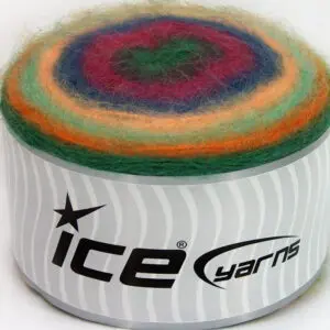 Groen|Blauw|Oranje|Fuchsia|Mint Groen Cakes Yarns 2x200gr