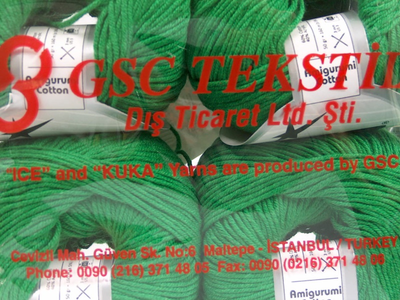 Groen Amigurumi Yarns 4x50gr