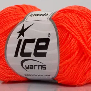 Neon oranje Crochet Embroidery NeedleCraft HandCraft 10x30gr
