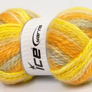 Geel|Goud|Licht Grijs Herfst Winter Garens 2x150gr
