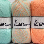 Mint Light Green Orange Baby Garens 3x100gr