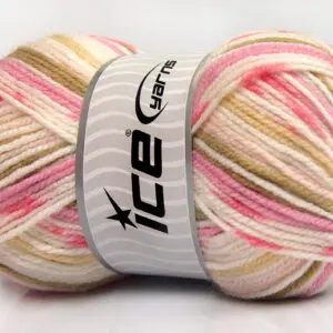 Wit|Crème|Kameel|Roze tinten Baby Garens 4x100gr