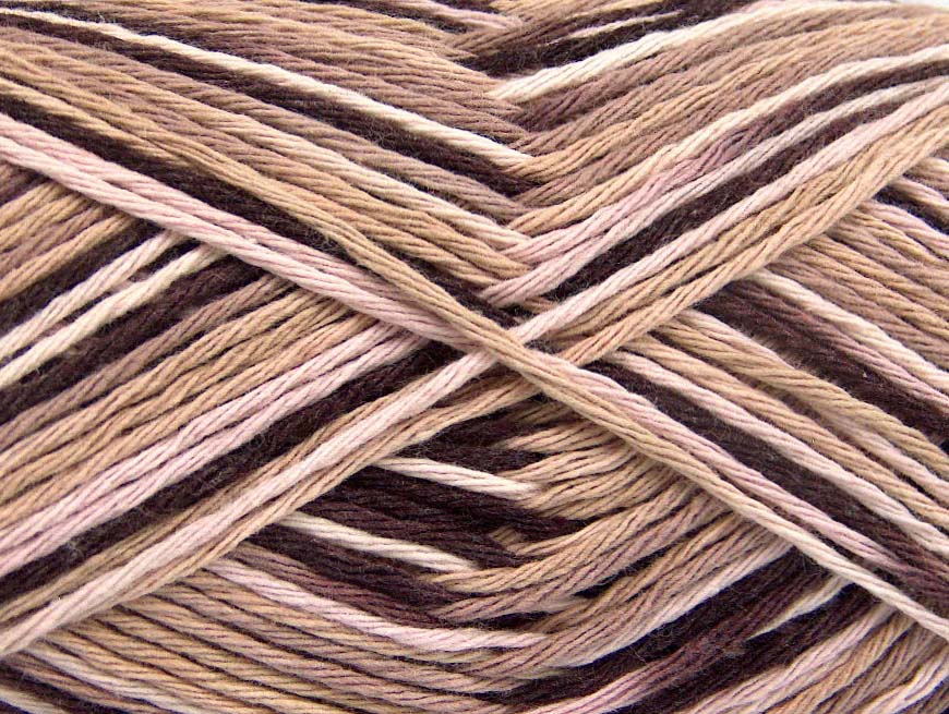 Kastanjebruin|Licht Roze|Beige Lente Zomer Garens 4x100gr