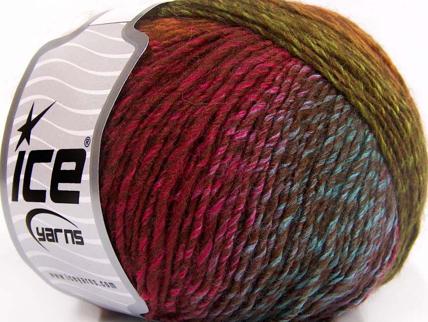 Bruin|Groen|Blauw|Goud|Fuchsia Herfst Winter Garens 8x50gr