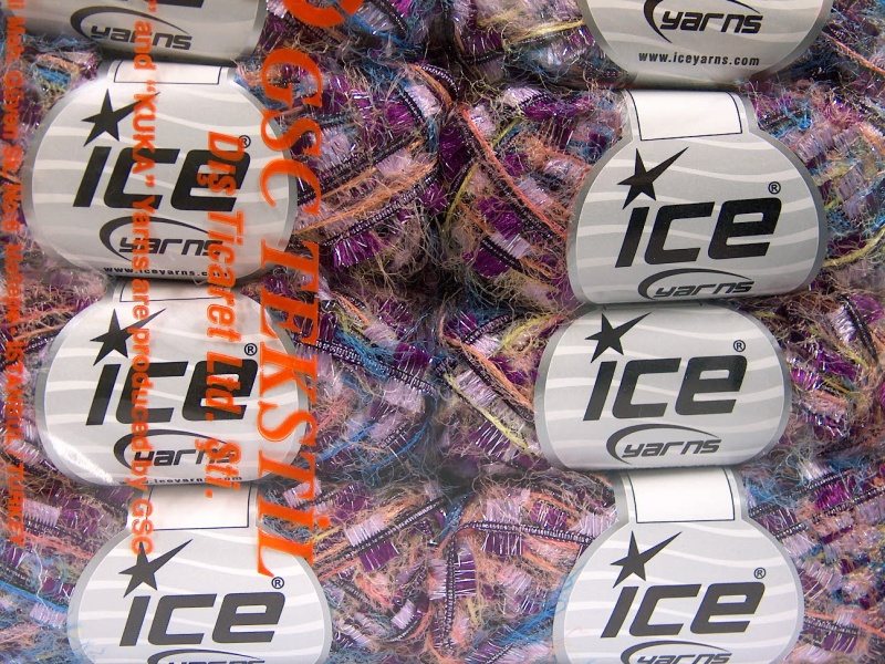 Zwart|Blauw|Lila|Licht Groen|Fuchsia|Zalm Closeout Yarns 8x50gr