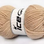 Beige Boucle – Paillette – PomPom Yarns 4x100gr