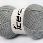 Licht Grijs Boucle – Paillette – PomPom Yarns 4x100gr