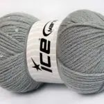 Licht Grijs Boucle – Paillette – PomPom Yarns 4x100gr