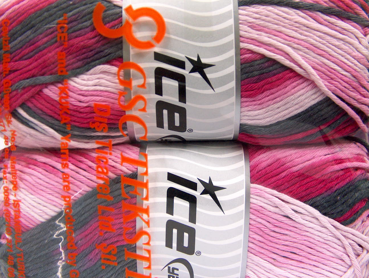 Zwart|Roze tinten Lente Zomer Garens 2x200gr