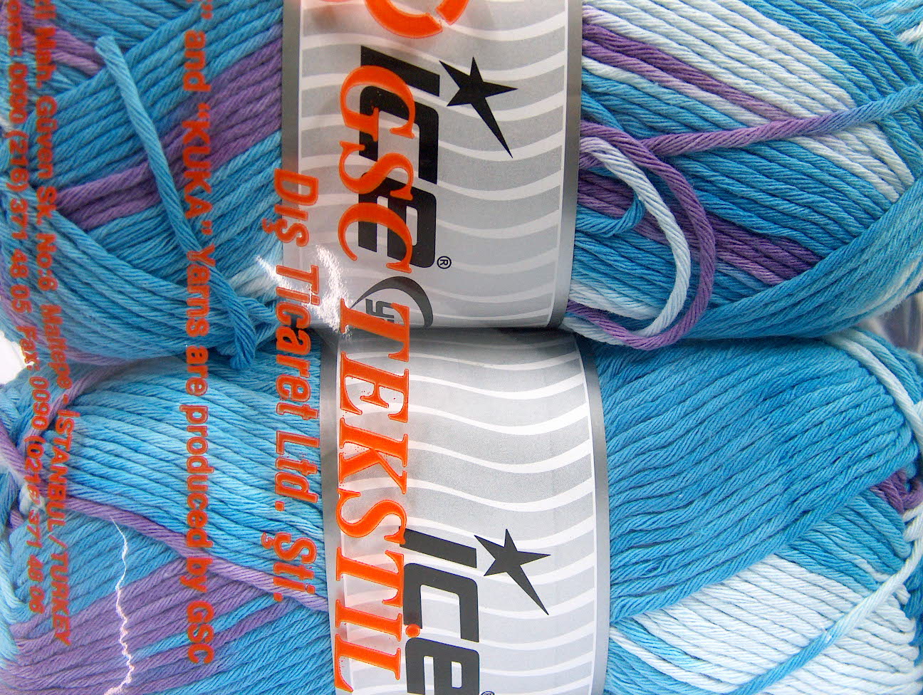 Lila|Turkoois tinten Lente Zomer Garens 2x200gr