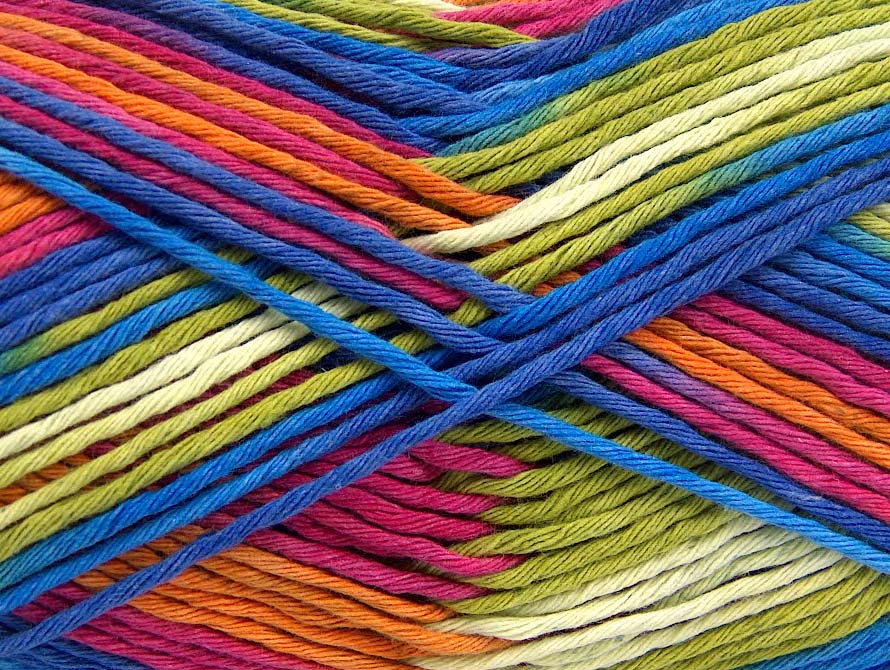 Groen|Roze|Blauw|Wit|Oranje Lente Zomer Garens 2x200gr