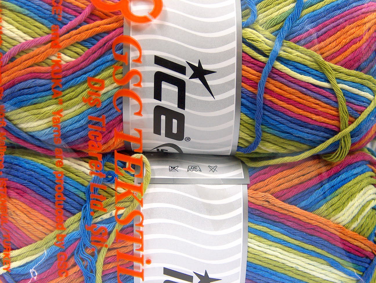 Groen|Roze|Blauw|Wit|Oranje Lente Zomer Garens 2x200gr