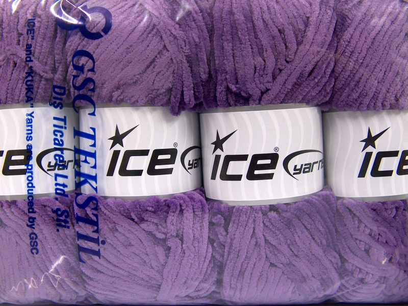 Lavendel Chenille Yarns 4x100gr
