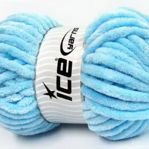 Baby Blauw Chenille Garen 2x200gr – Pendikte 12-16mm