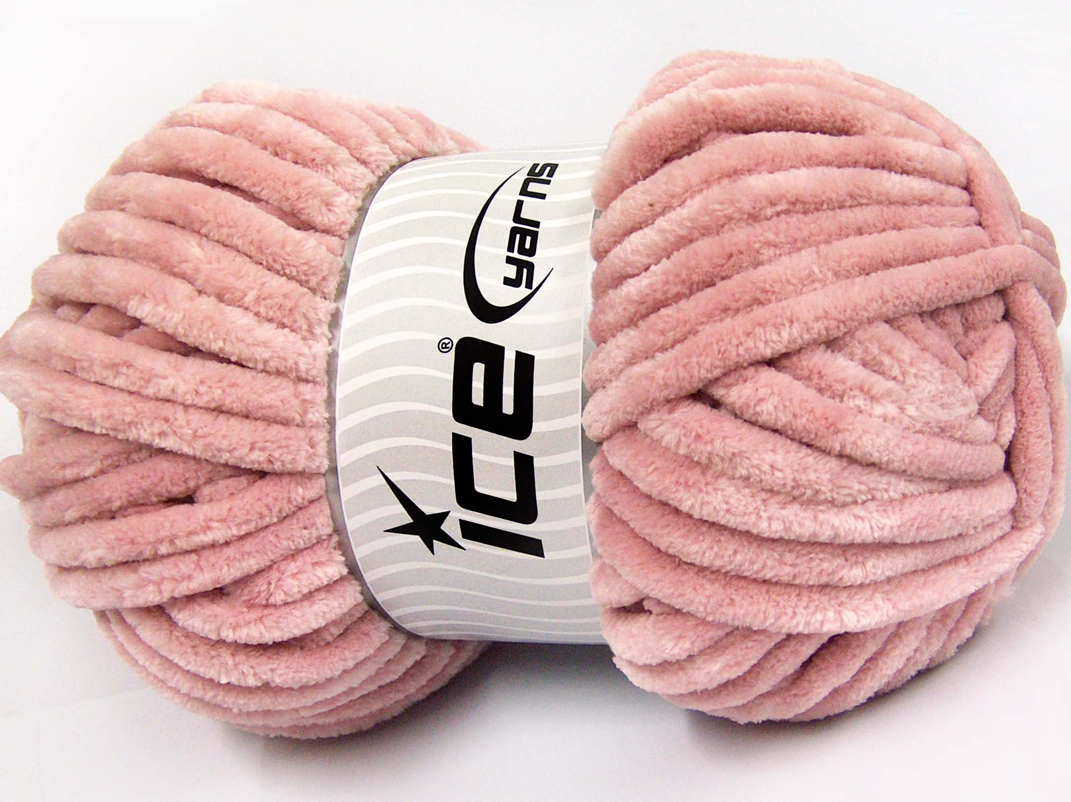 Roze Chenille Garen 6 – 2x200gr – Pendikte 12-16mm