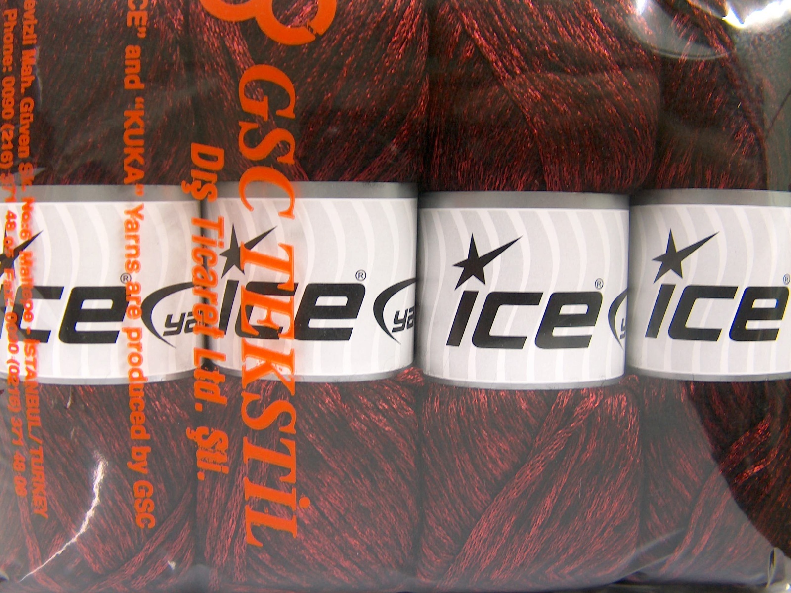 Zwart|Rood Herfst Winter Garens 4x100gr