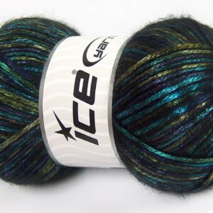 Groen|Turkoois|Marineblauw Herfst Winter Garens 4x100gr