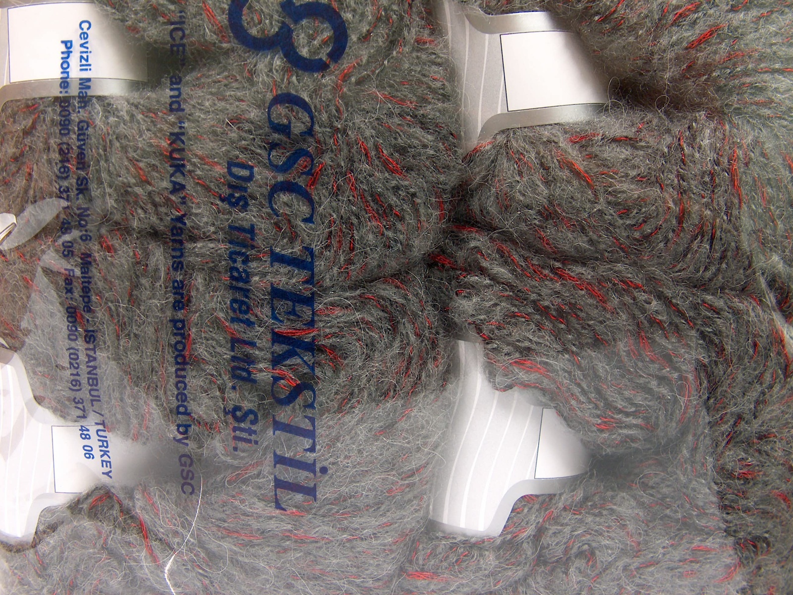 Rood|Grijs Luxe Premium Garens 4x100gr