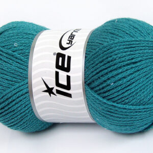 Turkoois Boucle – Paillette – PomPom Yarns 4x100gr