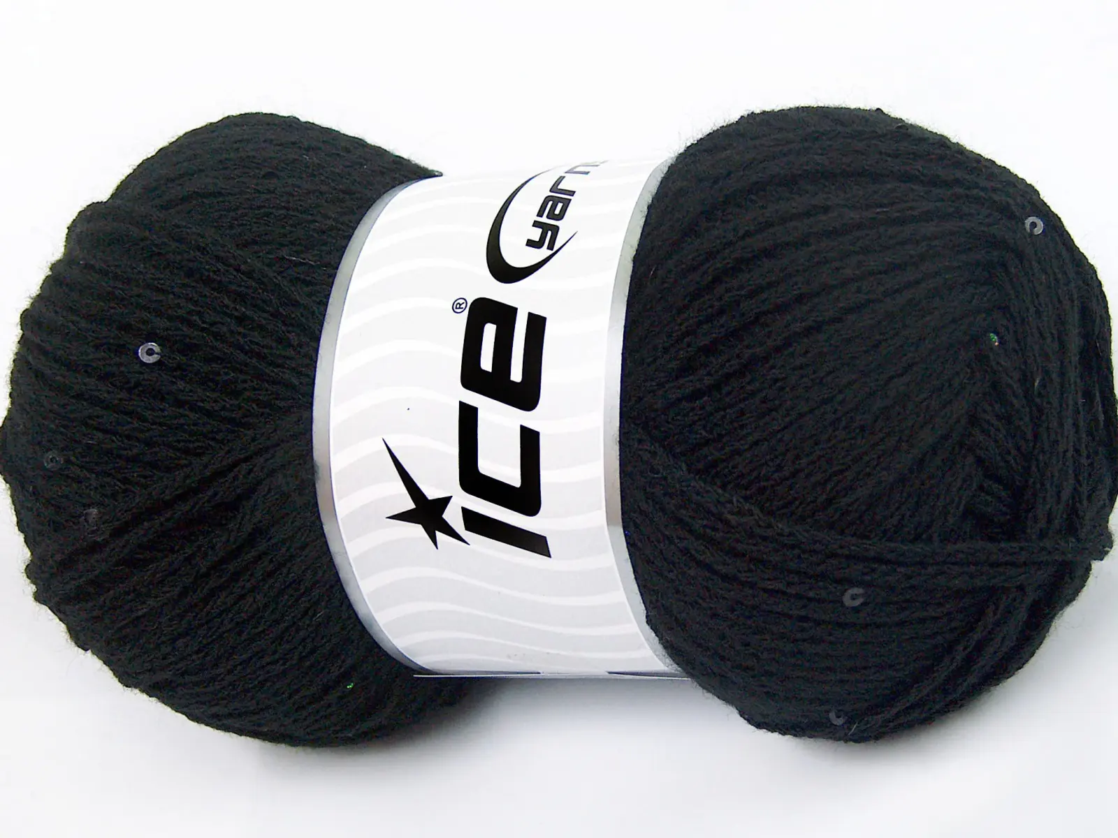 Zwart Boucle – Paillette – PomPom Yarns 4x100gr