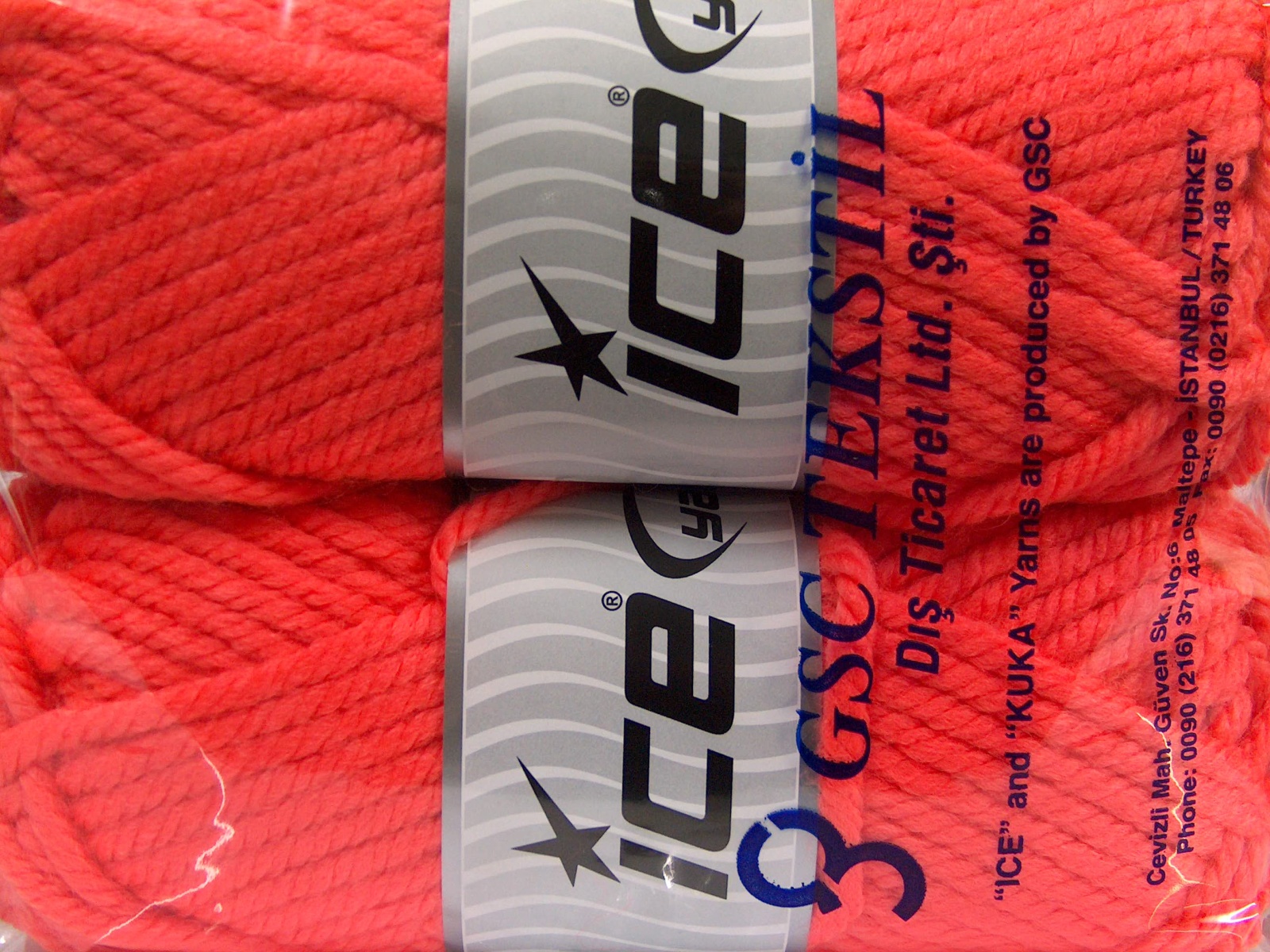 Neon oranje Closeout Yarns 2x200gr