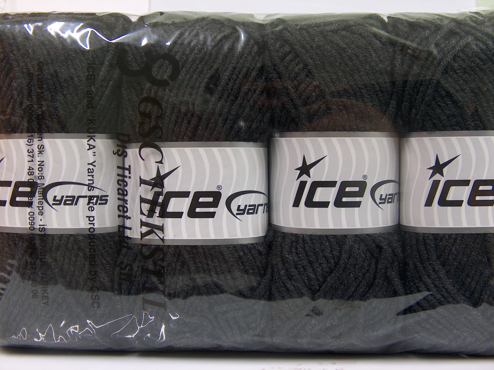 Antraciet Zwart Herfst Winter Garens 4x100gr