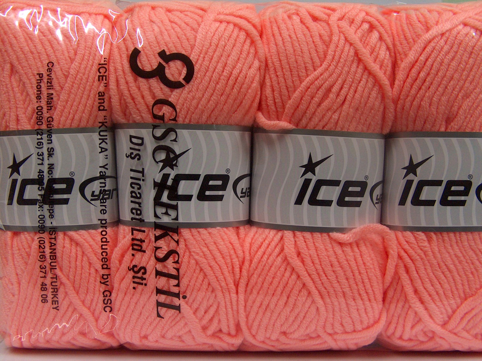 Licht Zalm Herfst Winter Garens 4x100gr