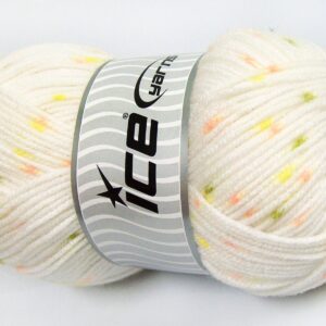 Wit|Geel|Licht Groen|Licht Zalm Baby Garens 4x100gr