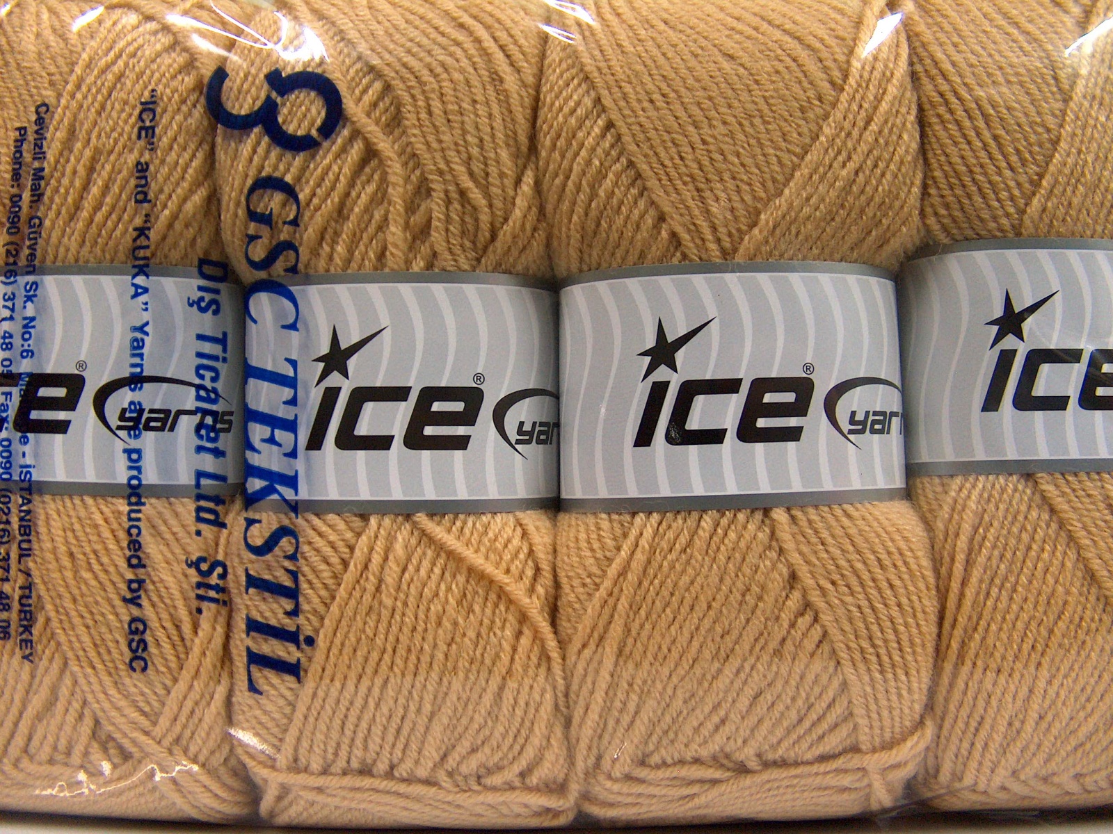 Licht Camel Herfst Winter Garens 4x100gr